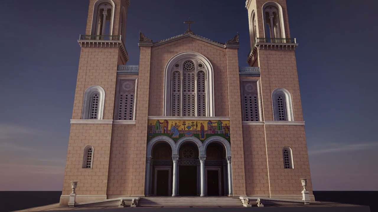 Church of the Annunciation of Virgin Mary - Athens Cathedral (3D Video)